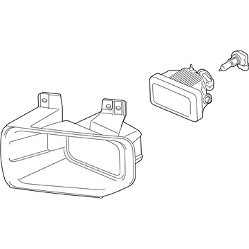 Ford FL3Z-15201-A Lamp Assembly - Fog - Front