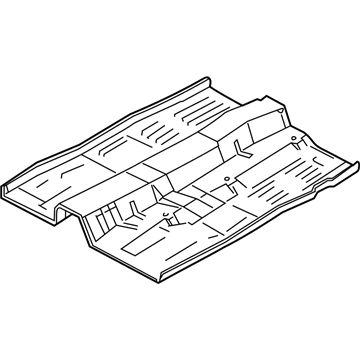 Ford YS4Z-5411135-SA Pan Assembly - Floor - Front