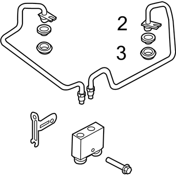 Ford BB5Z-7R081-B Tube - Oil Cooler