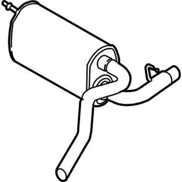 Ford DV6Z-5230-A Centre And Rear Muffler Assembly