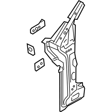 Ford FB5Z-7822843-B Reinforcement Assembly - Door Hinge