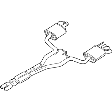 Ford FR3Z-5230-N Centre And Rear Muffler Assembly