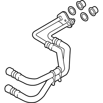 2016 Ford C-Max Automatic Transmission Oil Cooler Line - DM5Z-7R081-B