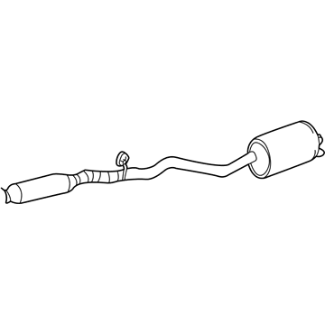 Ford 3W4Z-5230-AA Centre And Rear Muffler Assembly
