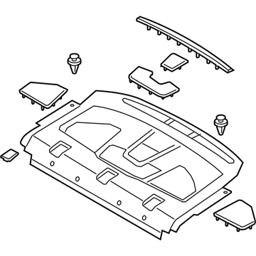 Ford DS7Z-5446668-AB Panel Assembly - Rear Package Tray