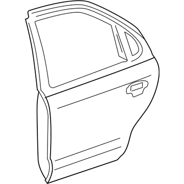 Ford 5G1Z-5424630-BA Door Assembly - Rear - Less Hinges