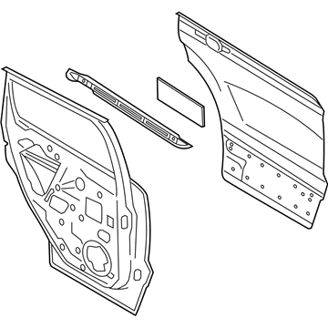 Ford CJ5Z-7824631-A Door Assembly - Rear