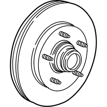 2001 Ford F-150 Brake Disc - YL3Z-1V102-EA