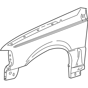 2000 Ford Ranger Fender - F87Z-16006-BA