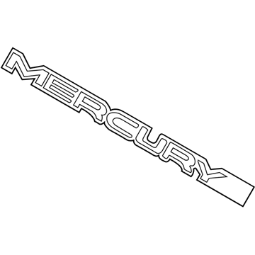 Ford F8MZ-5442528-AA Nameplate