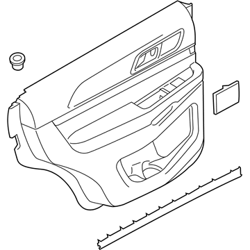 Ford FB5Z-7827407-AE Panel - Door Trim - Lower