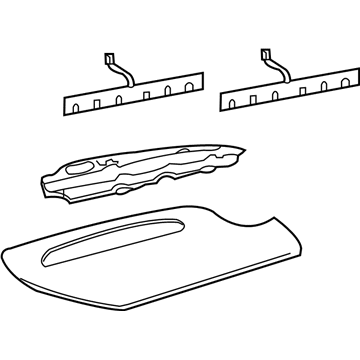 Ford 6W1Z-13A613-CAB Lamp Assembly - Rear - High Mounted