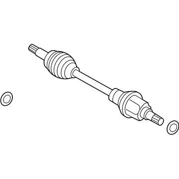 Ford Fiesta Axle Shaft - D3BZ-3B437-D