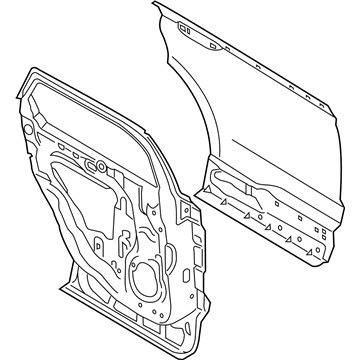 Ford KA1Z-5824630-A DOOR ASY - REAR