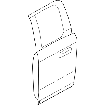 Ford HL3Z-1824630-A Door Assembly - Rear - Less Hinges