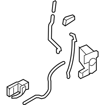 2004 Ford E-150 Door Latch Assembly - 4C2Z-15219A65-BAB