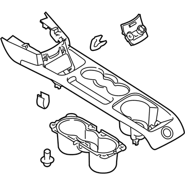 Ford D2BZ-54045A76-CD Panel Assembly - Console