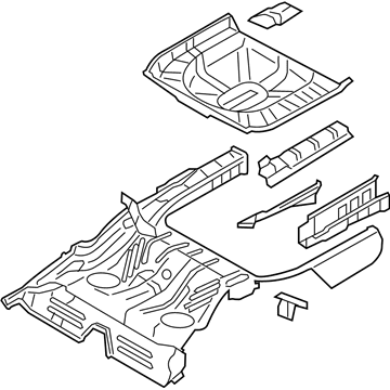 Ford 5G1Z-5411215-BA Pan Assembly - Floor