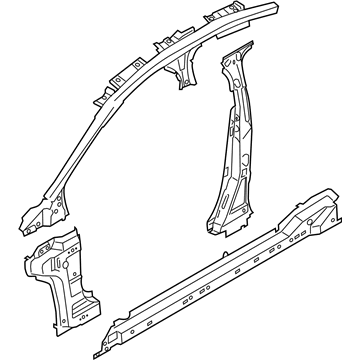 Ford DP5Z-5424301-B Panel Assembly - "C" Pillar - Inner