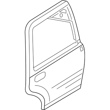 Ford 7L1Z-4024631-A Door Assy - Rear - Less Hinges