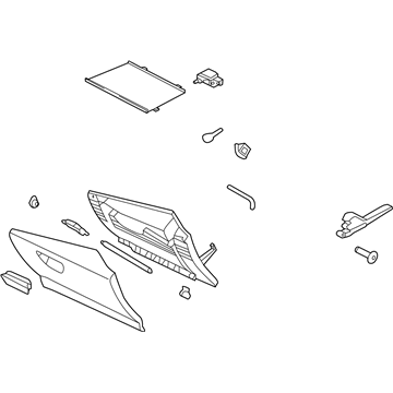 Ford GJ5Z-78060T10-AD Box Assembly - Glove Compartment