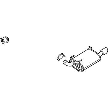 Ford BR3Z-5230-T Front Muffler Assembly