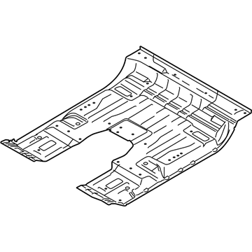 Ford FL3Z-1811135-A Pan Assembly - Floor - Front