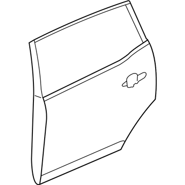 Ford AE9Z-7424631-A Door Assembly - Rear - Less Hinges