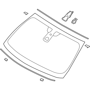 Ford DE9Z-7403100-B Windshield Glass