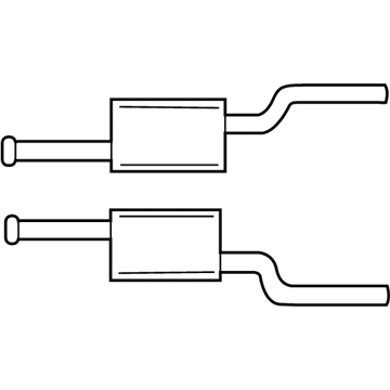 Ford 3R3Z-5230-DB Front Muffler Assembly