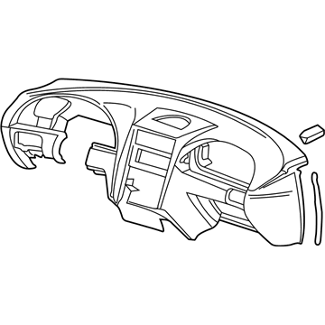 Ford XR3Z6304320BAB Panel Instrument