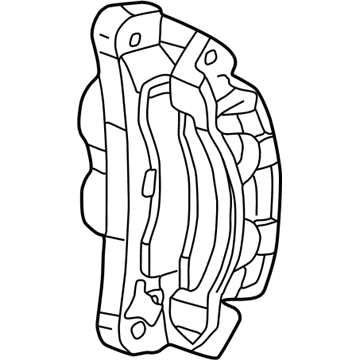 Ford 8U9Z-2B121-AA Brake Caliper Assembly-Less Pads