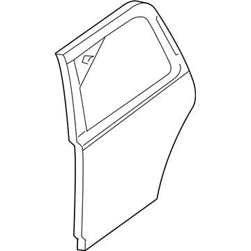 Ford 2L1Z-7824630-AA Door Assy - Rear - Less Hinges