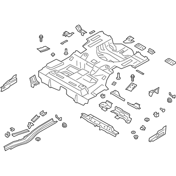 Ford DG9Z-5411215-K Pan Assembly - Floor