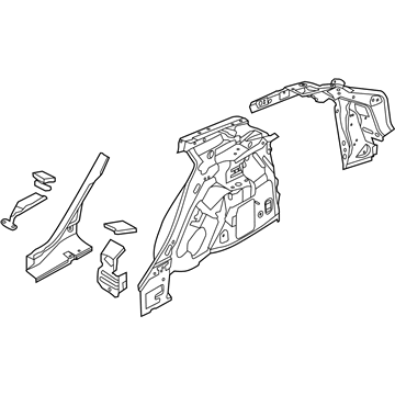 Ford BM5Z-5827791-D Panel And Wheelhouse - Quarter - Inner