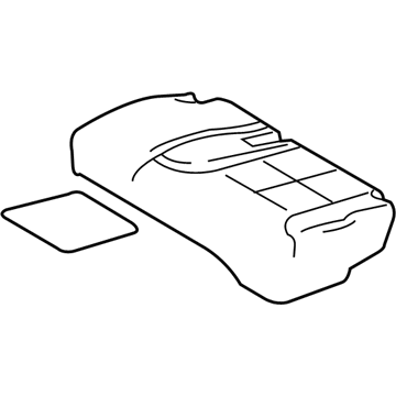 Ford BA1Z-7863841-A Rear Seat Cushion Pad