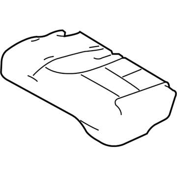 Ford EA1Z-7863805-AB Rear Seat Cushion Cover Assembly