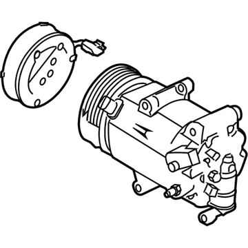 2019 Ford Transit Connect A/C Compressor - GV6Z-19703-C