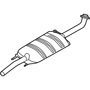 Ford AL8Z-5230-A Front Muffler Assembly