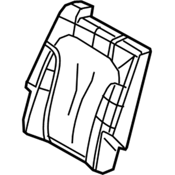 Ford BE9Z-7466600-DC Rear Seat Back Cover Assembly