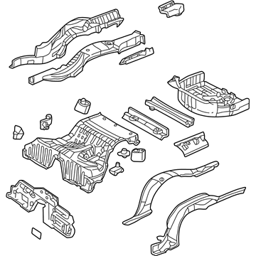 Ford 1W6Z-7611215-AA Pan Assy - Floor - Rear