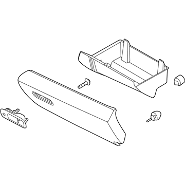 2015 Lincoln MKS Glove Box - DA5Z-54060T10-AB