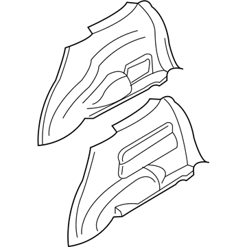 Ford 5L8Z-7831013-BAE Trim Assembly - Quarter