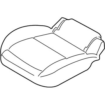Ford FT1Z-1763805-CB Rear Seat Cushion Cover Assembly