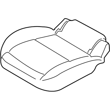 Ford FT1Z-1763804-CA Rear Seat Cushion Cover Assembly