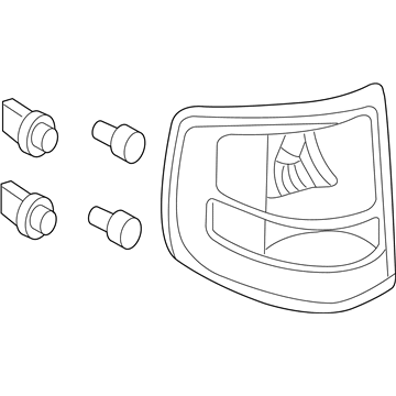 Ford 8A2Z-13404-A Lamp Assy - Rear, Stop And Flasher