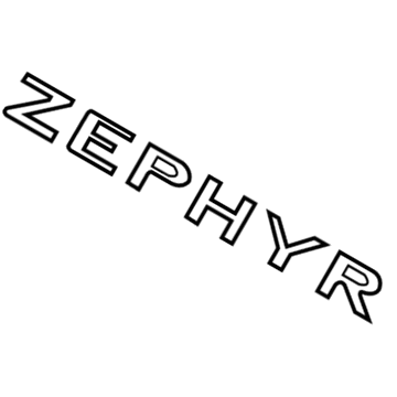 Lincoln Zephyr Emblem - 6H6Z-5442528-B