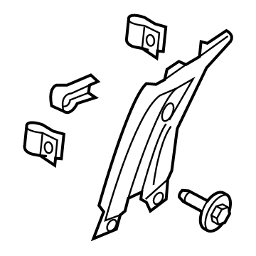 Ford FA1Z-5824356-AH TRIM - "B" PILLAR