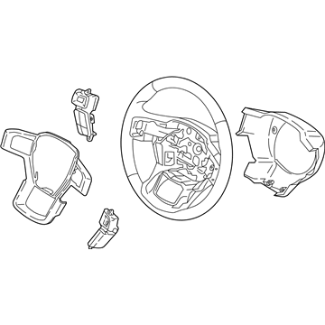 2019 Ford F-550 Super Duty Steering Wheel - HC3Z-3600-DB