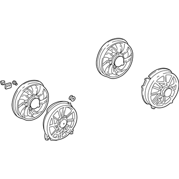 Ford F8DZ-8C607-AC Fan And Motor Assembly